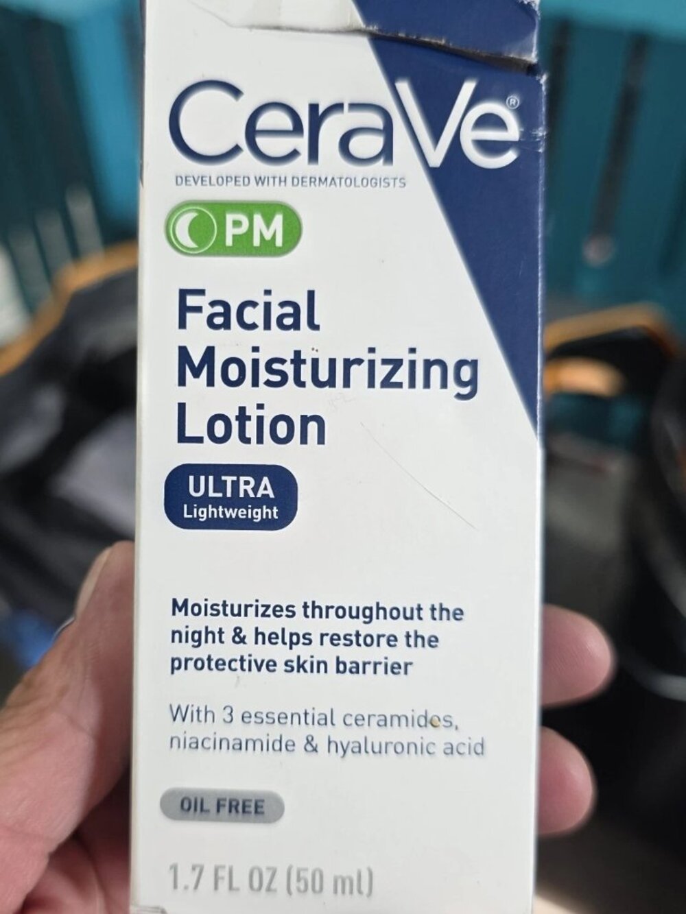 CeraVe PM Facial Moisturizing Lotion 1.7oz Ultra Lightweight Oil-Free Brand New